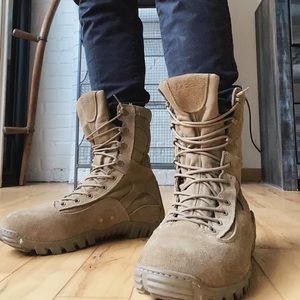 Belleville Beige Combat Boots Size 11